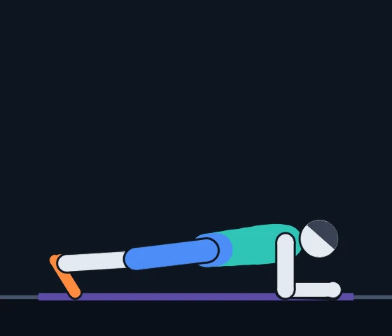 Coach Cole demonstrating the Forearm Plank